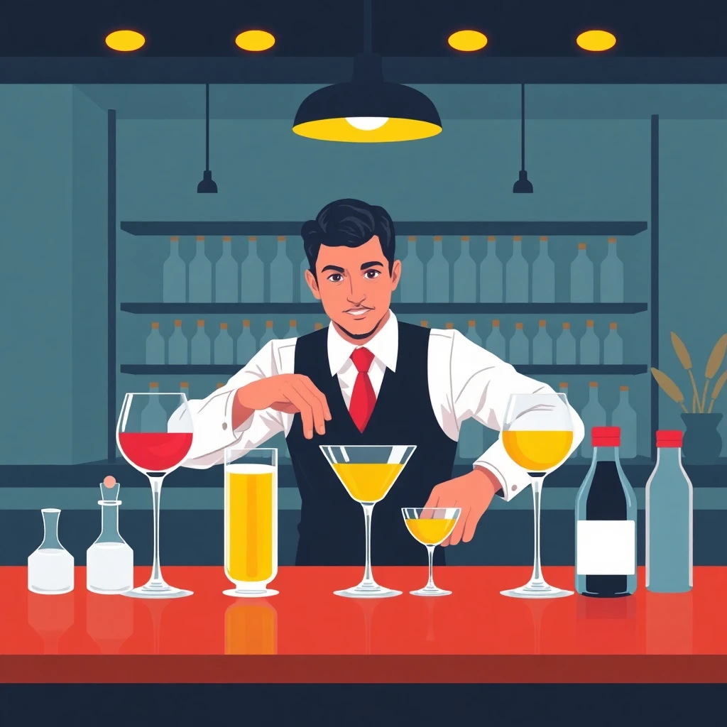 Bartender setup