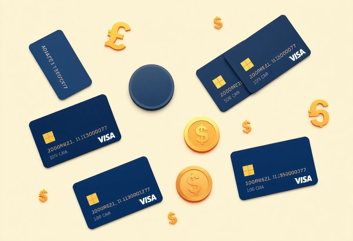 Illustration de cartes de crédit