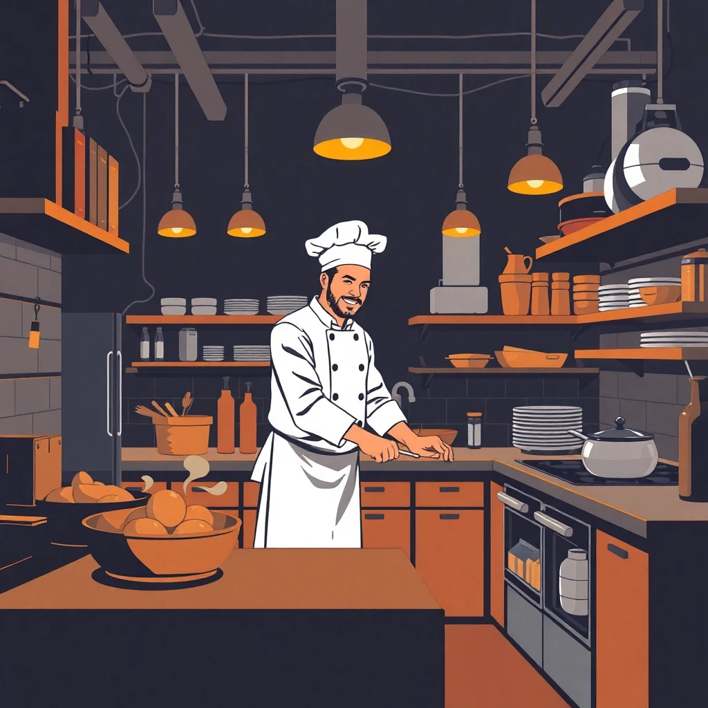 Chef en action