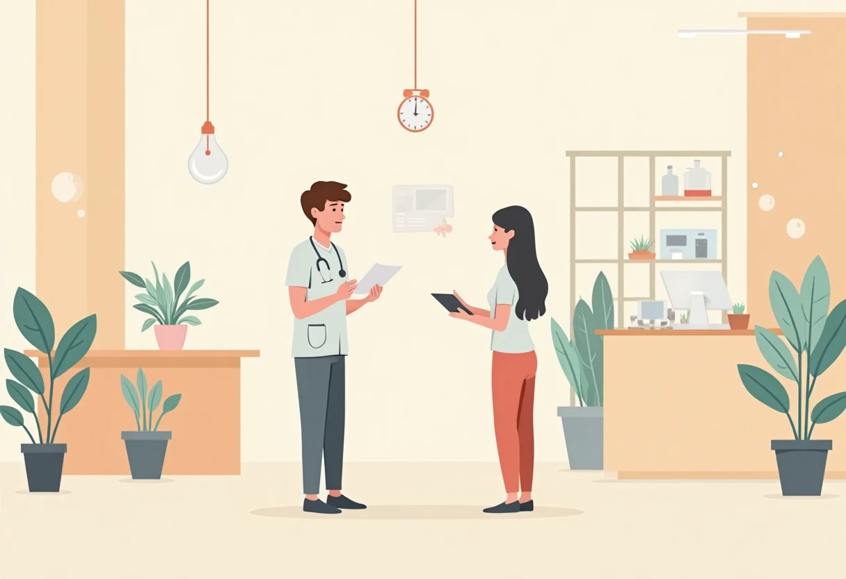 Illustration d'une collaboration médicale