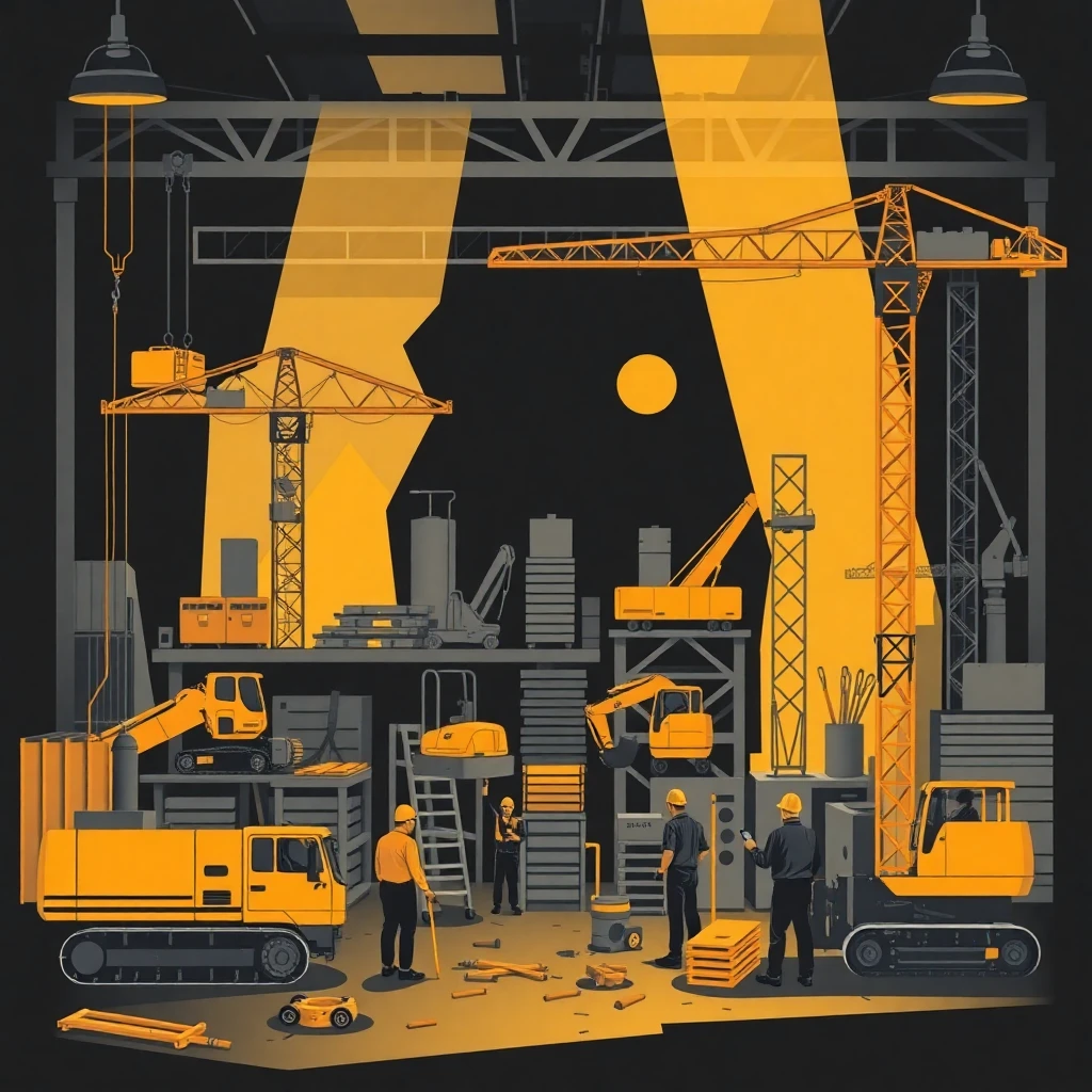 Active construction site