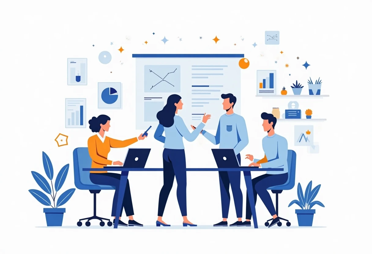 IT professionals collaborating