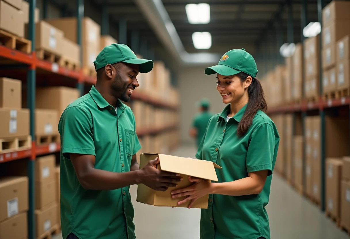 Organizing boxes in a warehouse