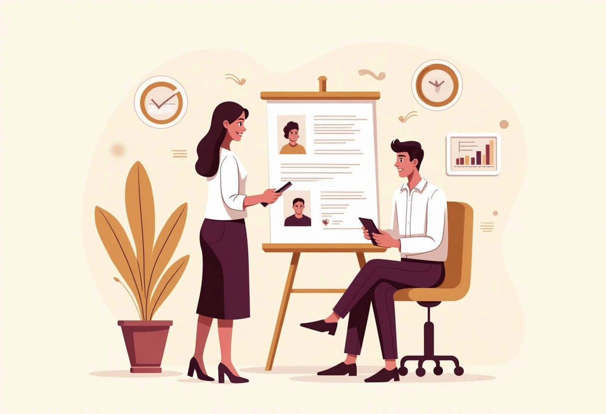 Customer service executive reviewing feedback