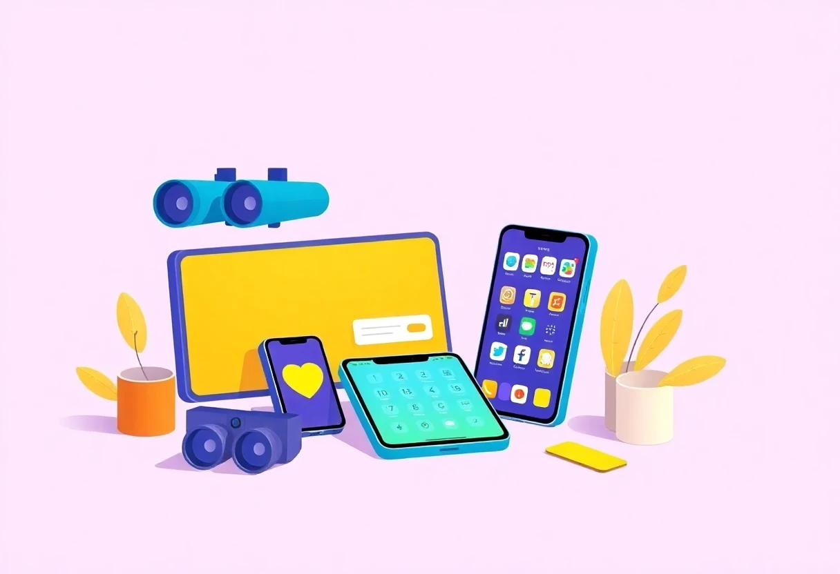Digital workspace illustration