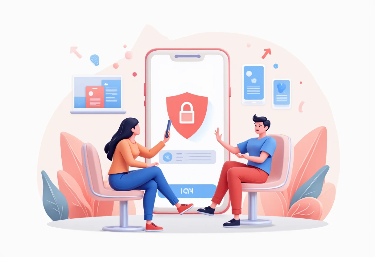 Kolorowe kafelki aplikacji VPN