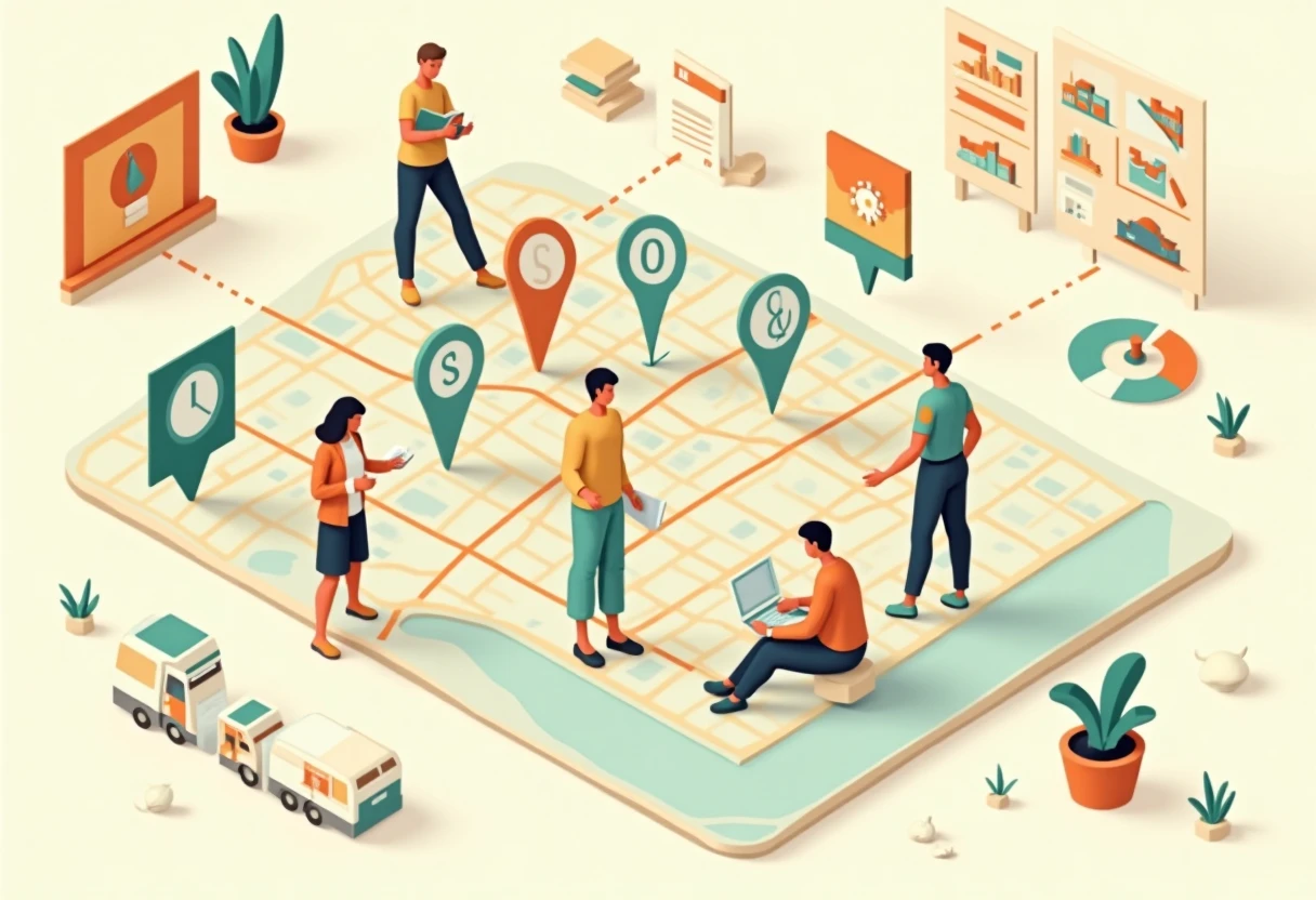 Job market navigation map