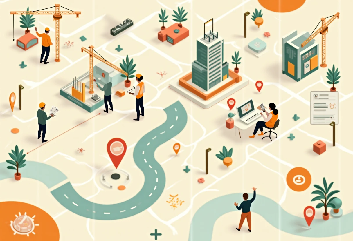 Mapping construction job opportunities