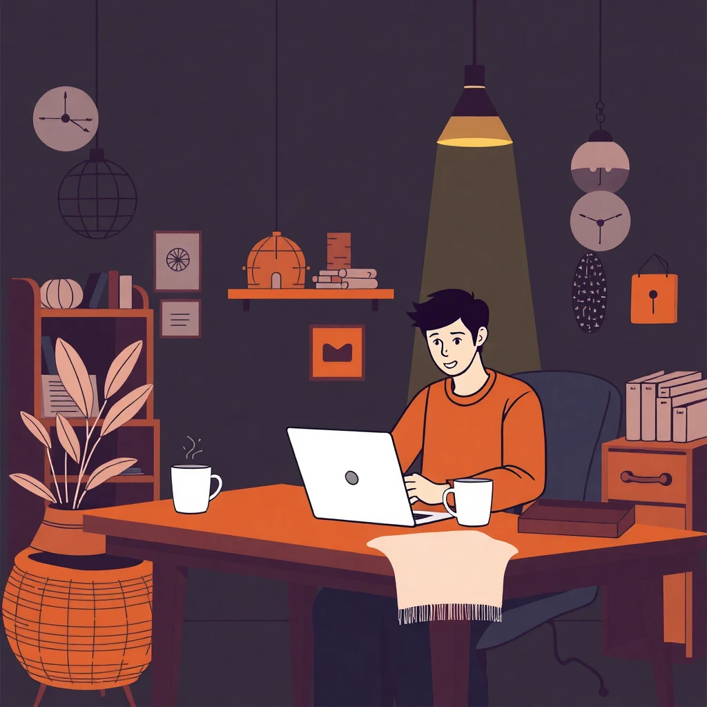 Remote work setup