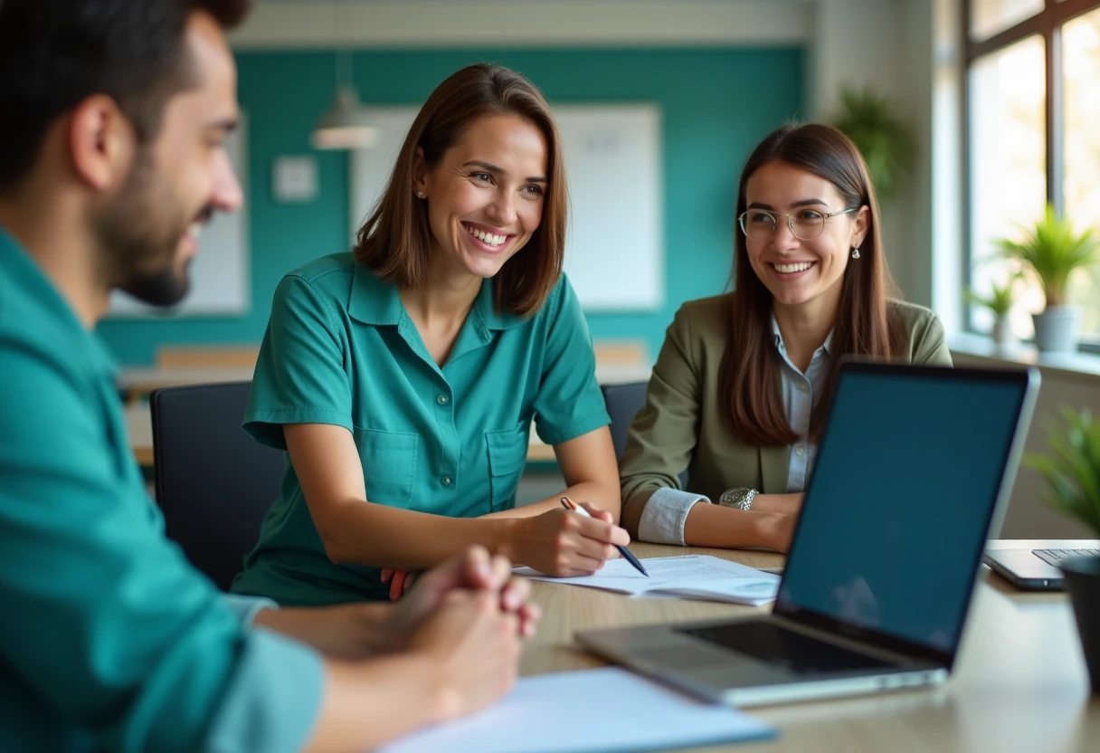 Team collaborating in data science
