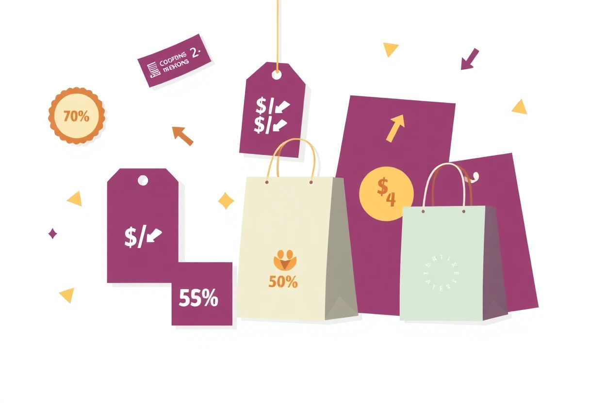 Shopping and savings concept