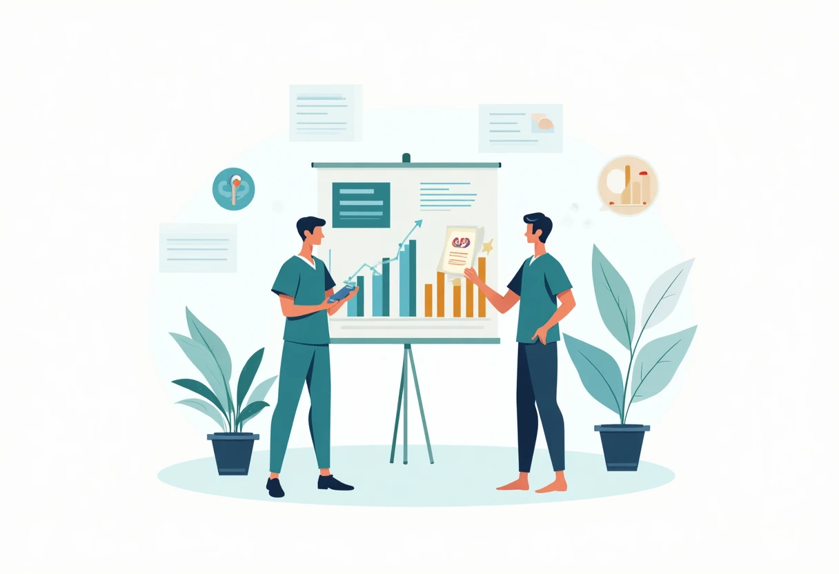 Healthcare job salary trends visualization