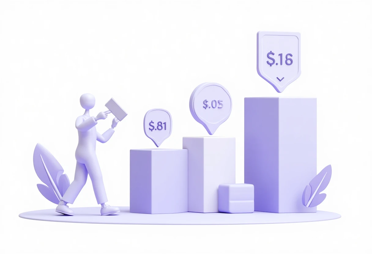 Abstract financial comparison