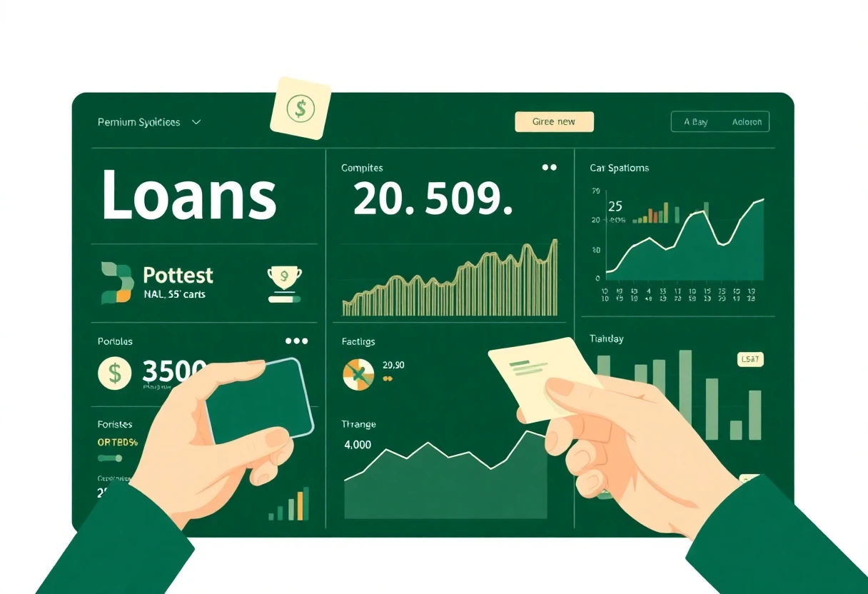 Digital loan options illustration