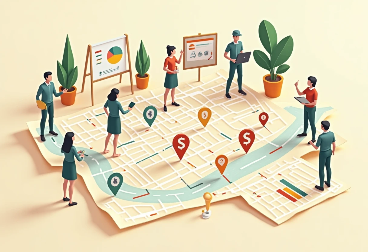Map of retail job opportunities in Manila