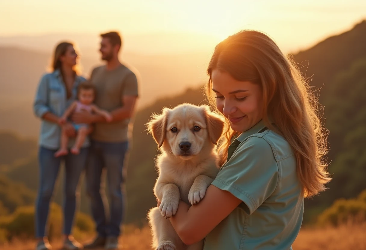 Hilltop adoption scene