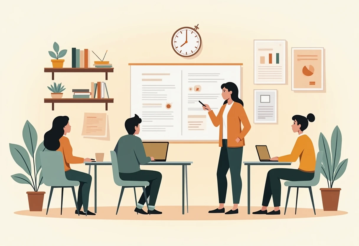 Experienced educator in a classroom