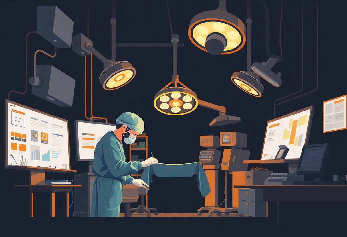 Surgeon preparing for operation