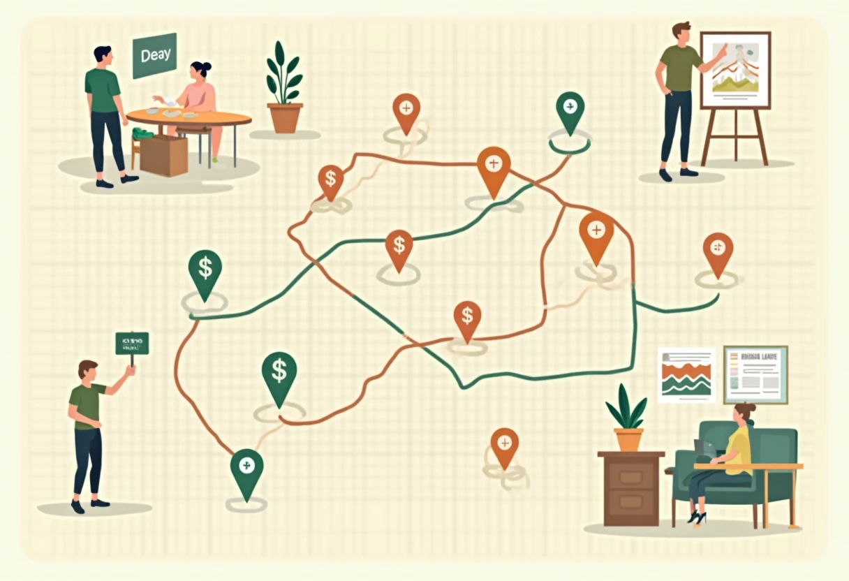 Map of top office job opportunities