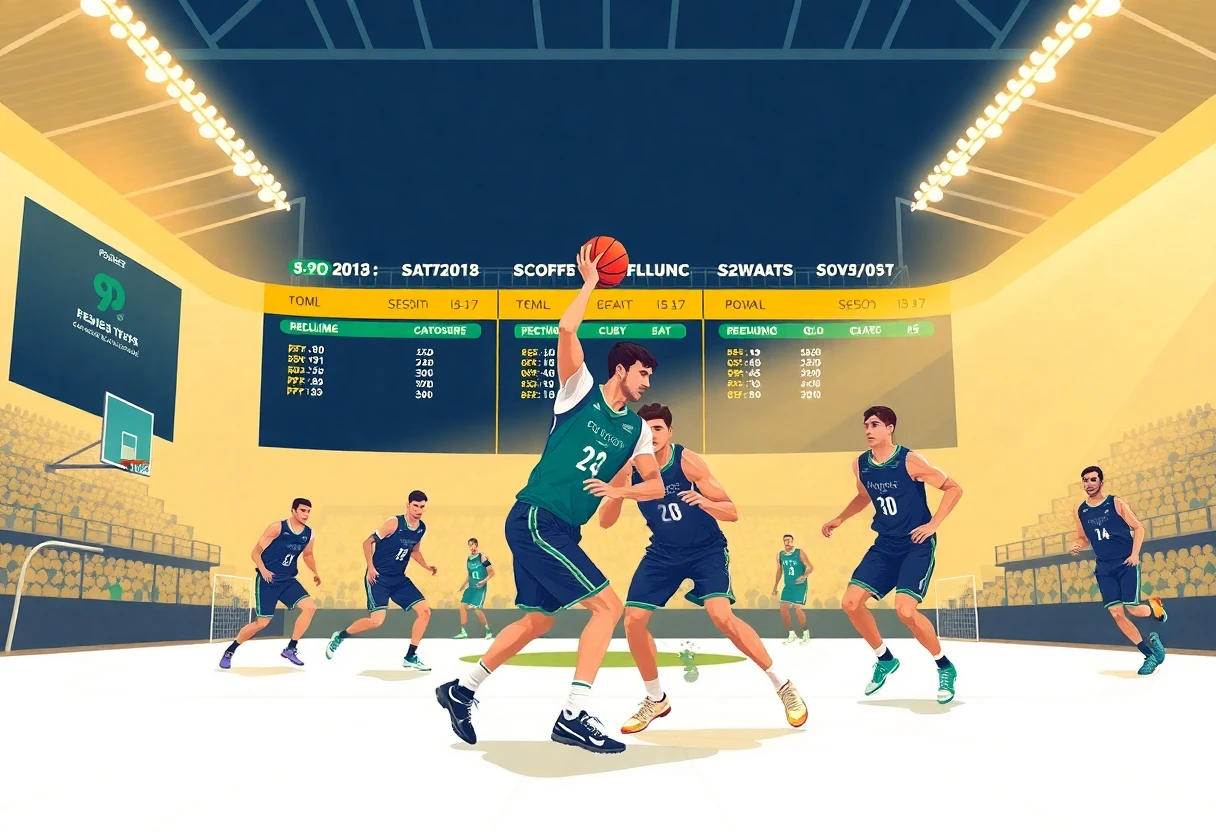 Intense NBA playoff game