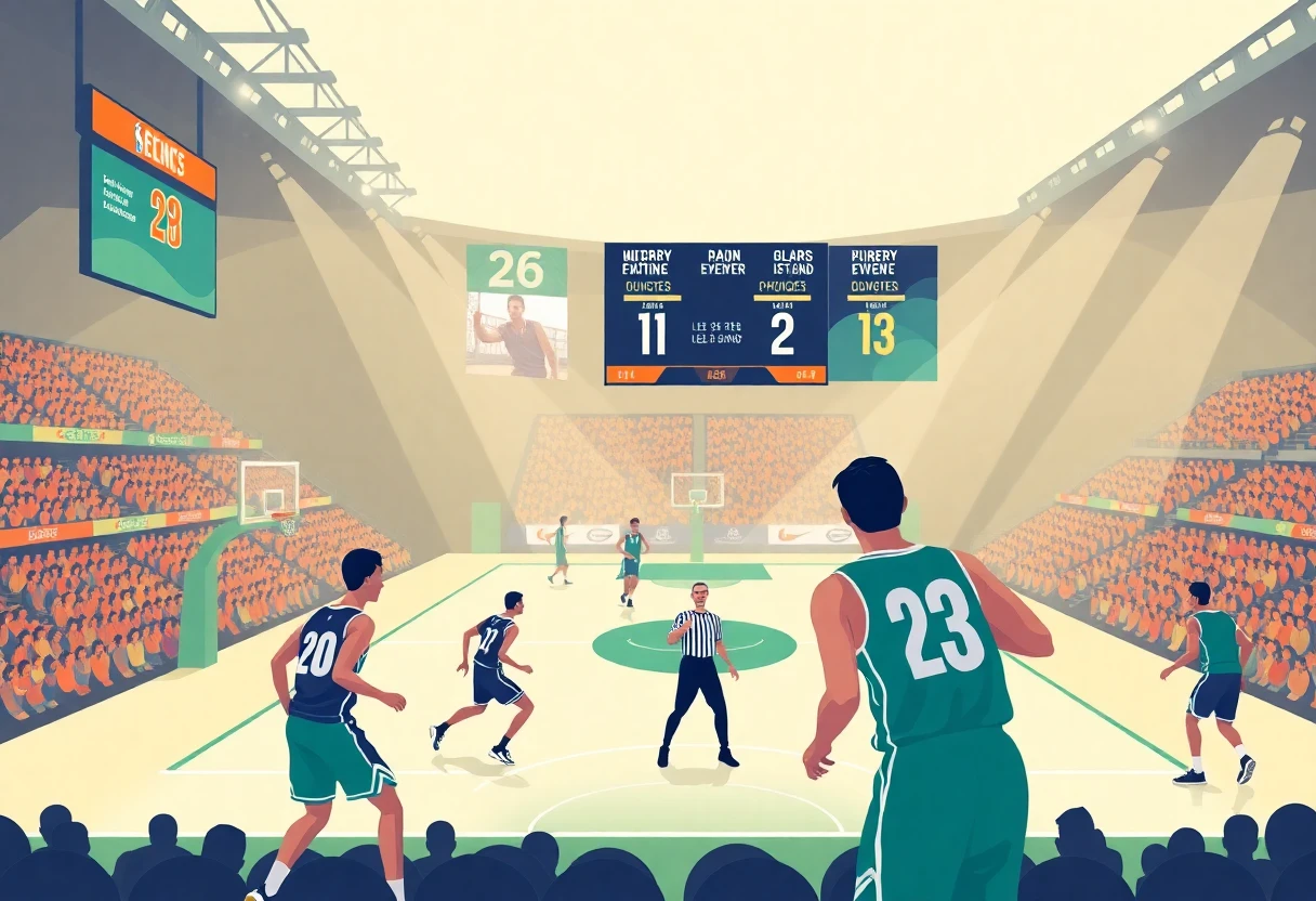 NBA Finals game illustration