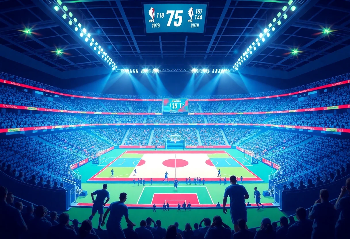 NBA Finals game illustration