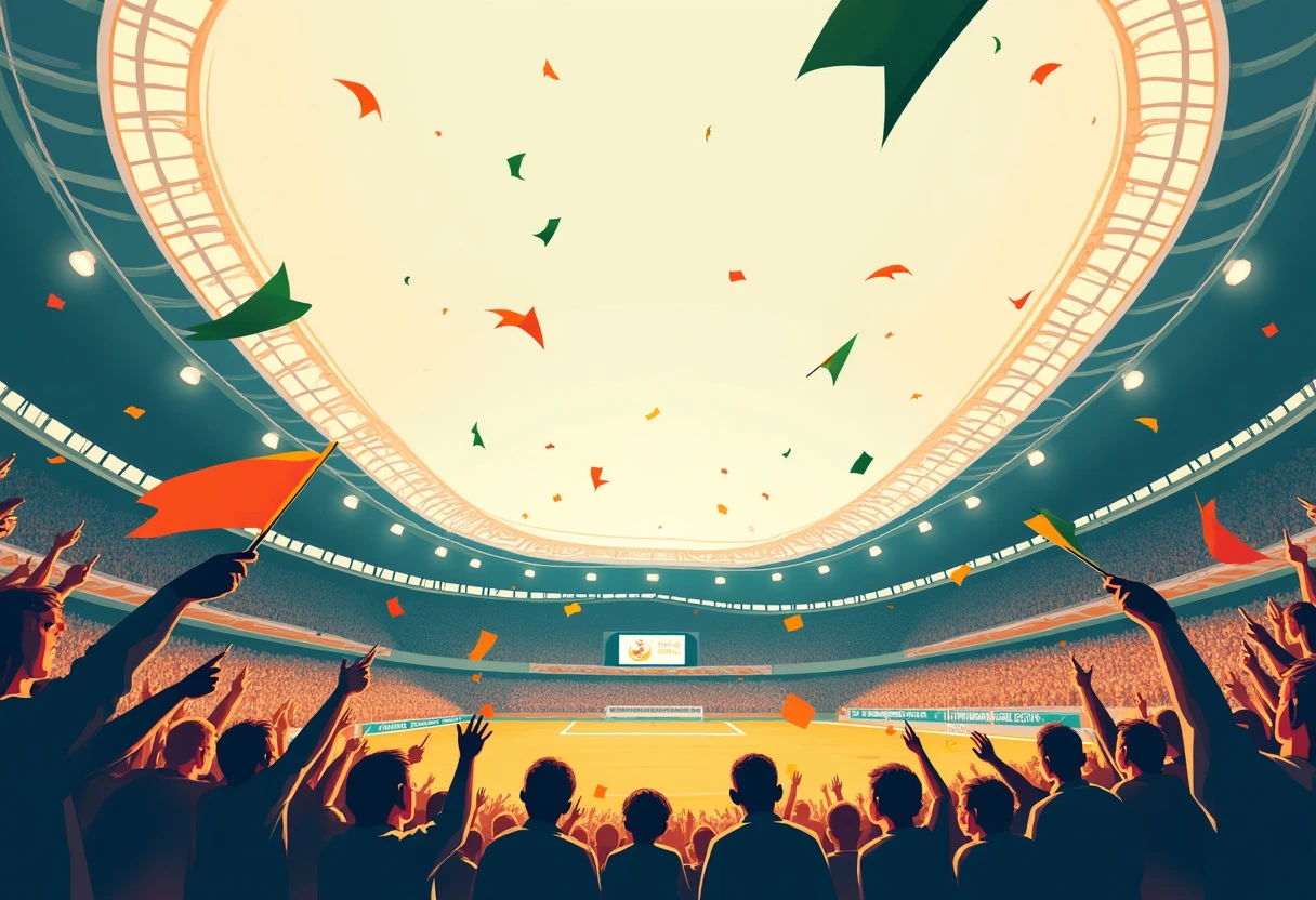 NBA Finals arena with fans