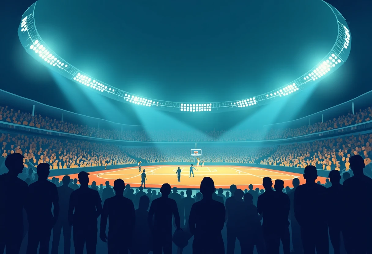 Basketball tactics illustration