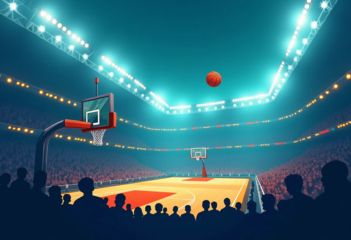 Basketball net swish