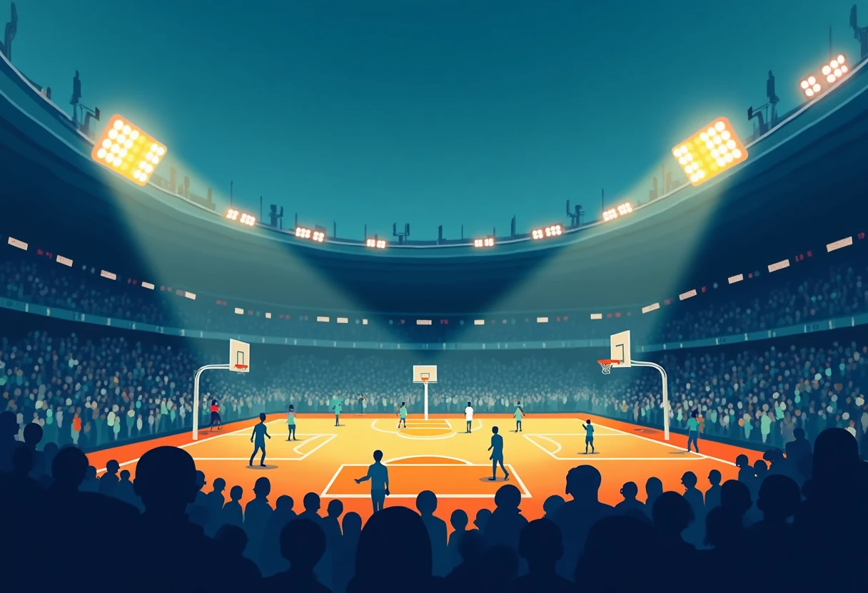 NBA game illustration