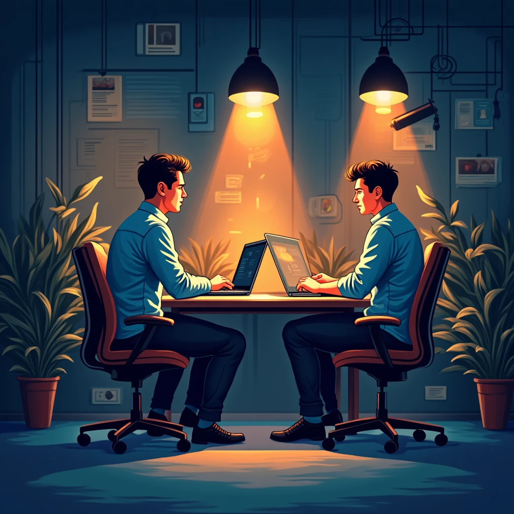 Cybersecurity team in action