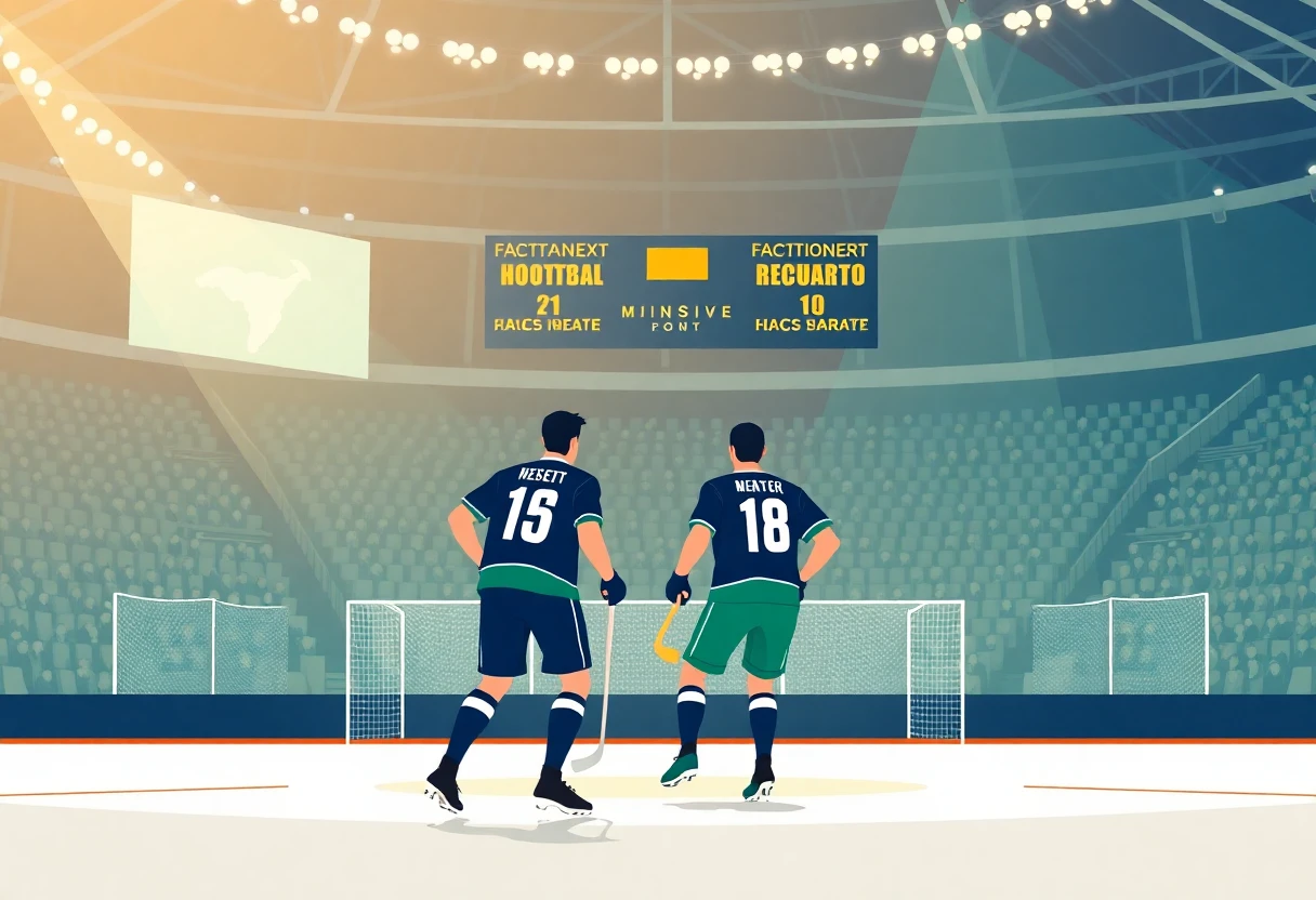 Illustration av en NHL-match