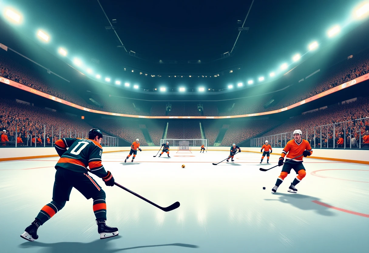 Exciting NHL arena