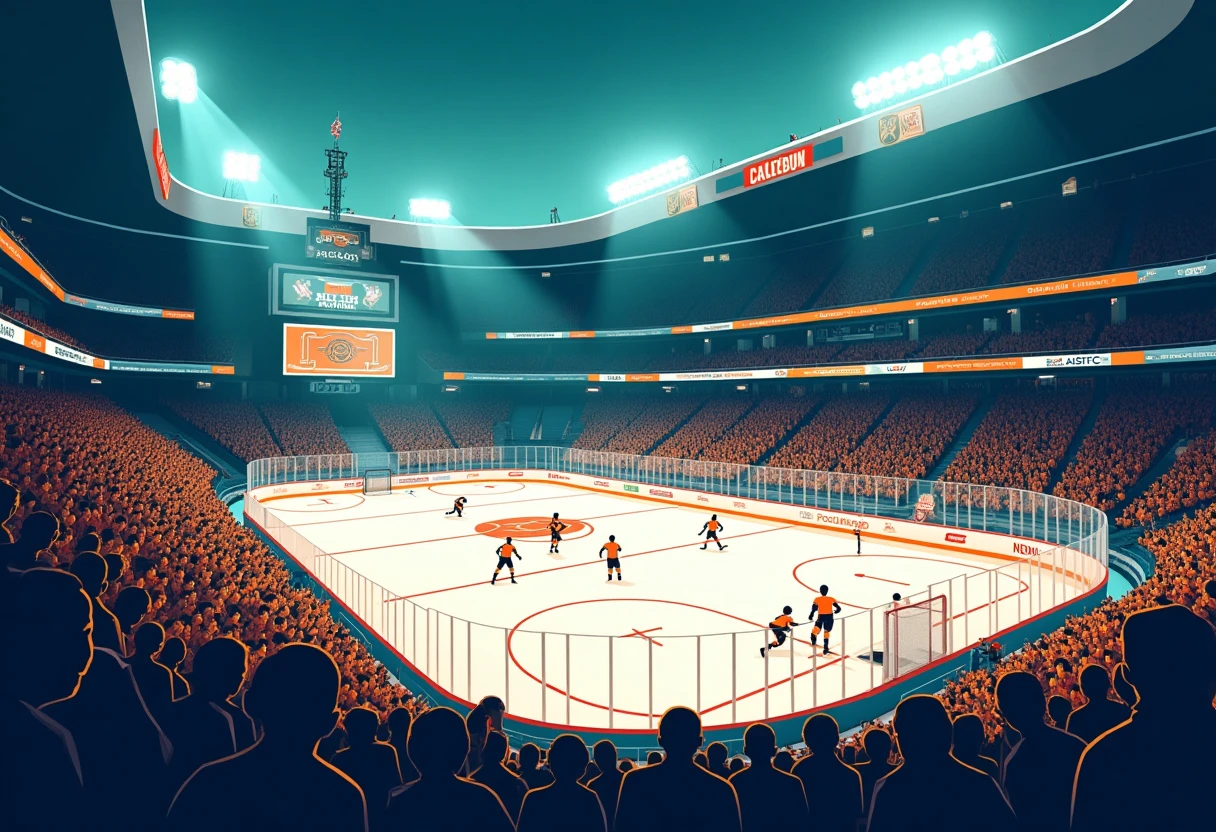NHL arena during a game