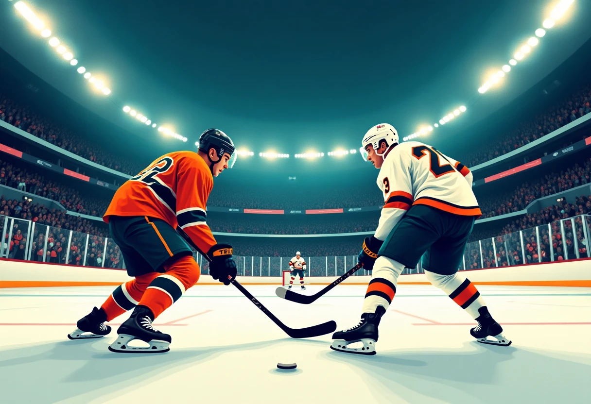 NHL face-off moment
