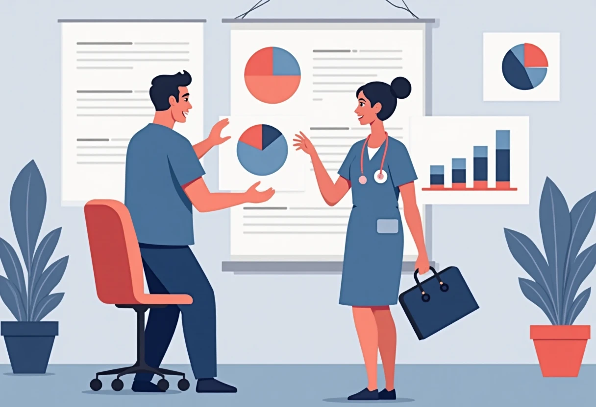 Comparando ofertas de trabajo en salud