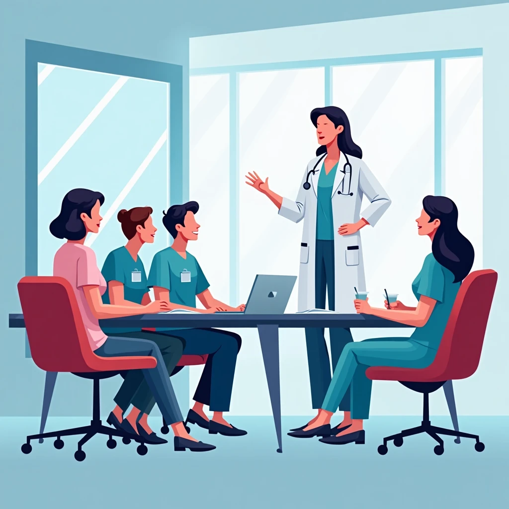 Senior nurse in a leadership role