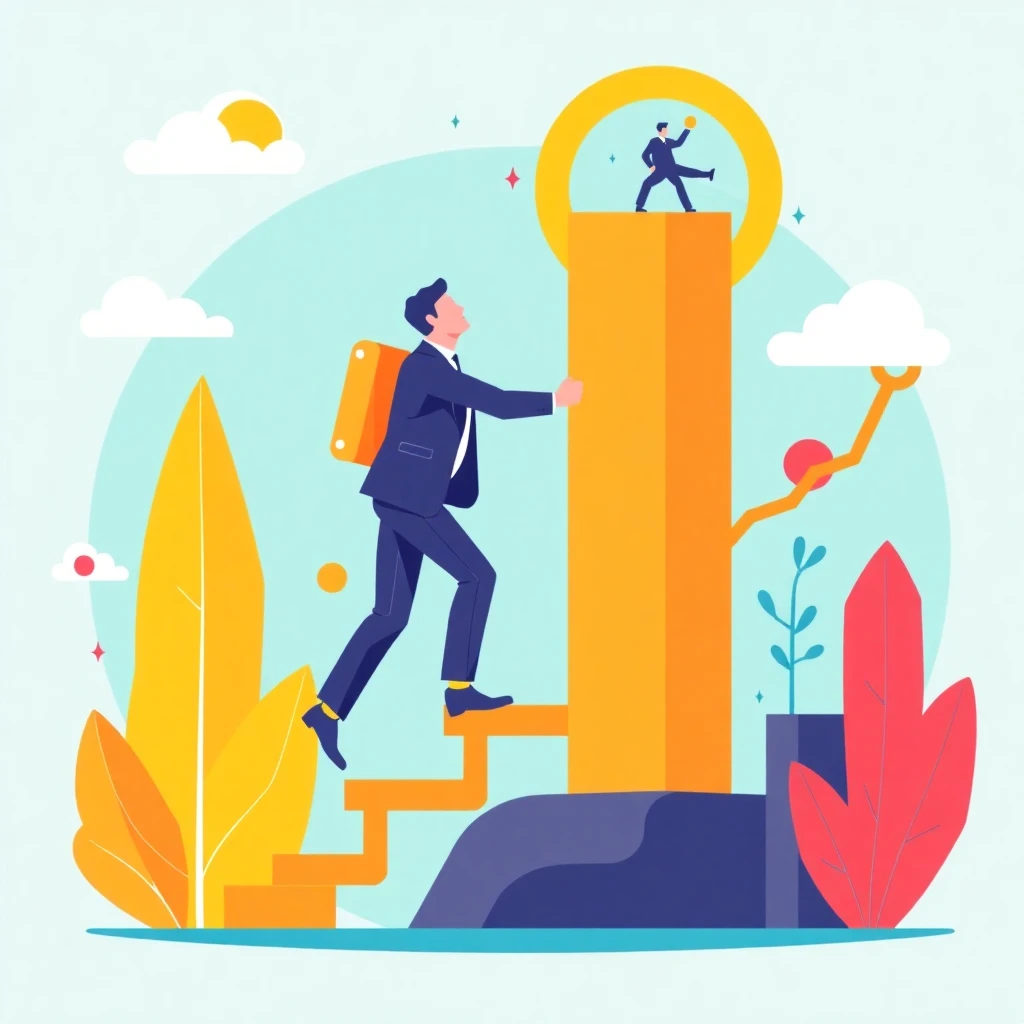 Career growth concept
