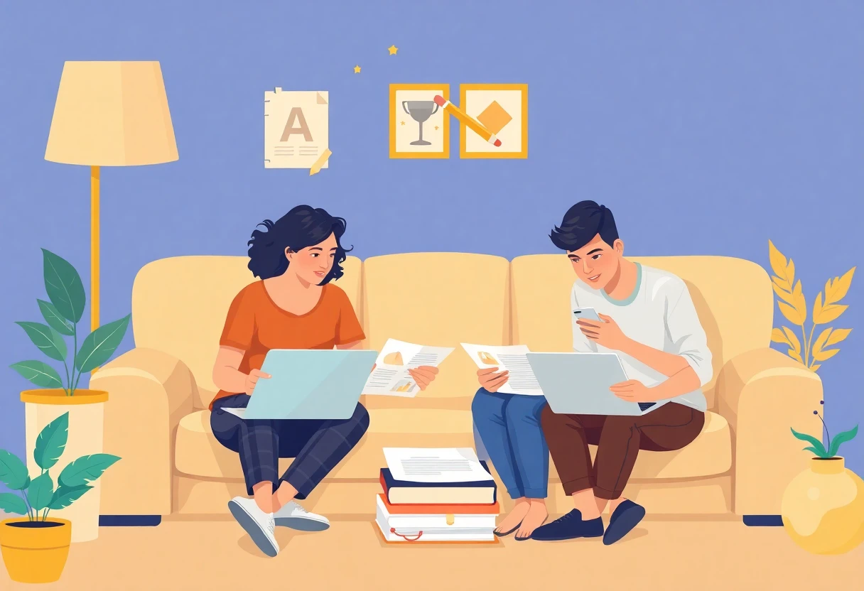 Jongeren bespreken leningen