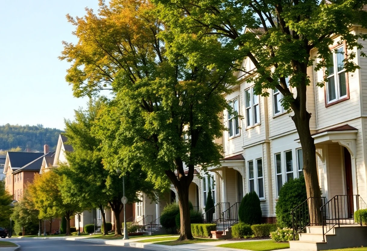 Vecindario residencial en Pittsburgh