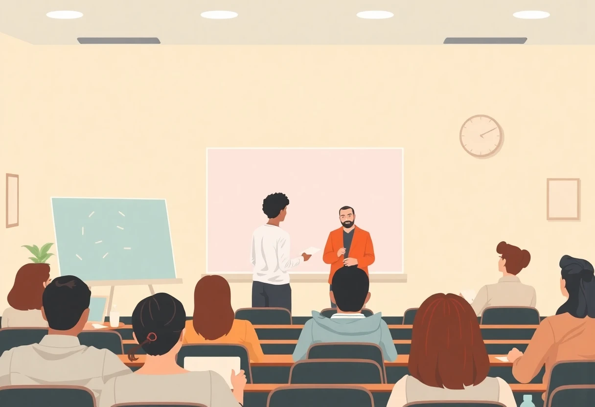 Ambiente de enseñanza en un aula