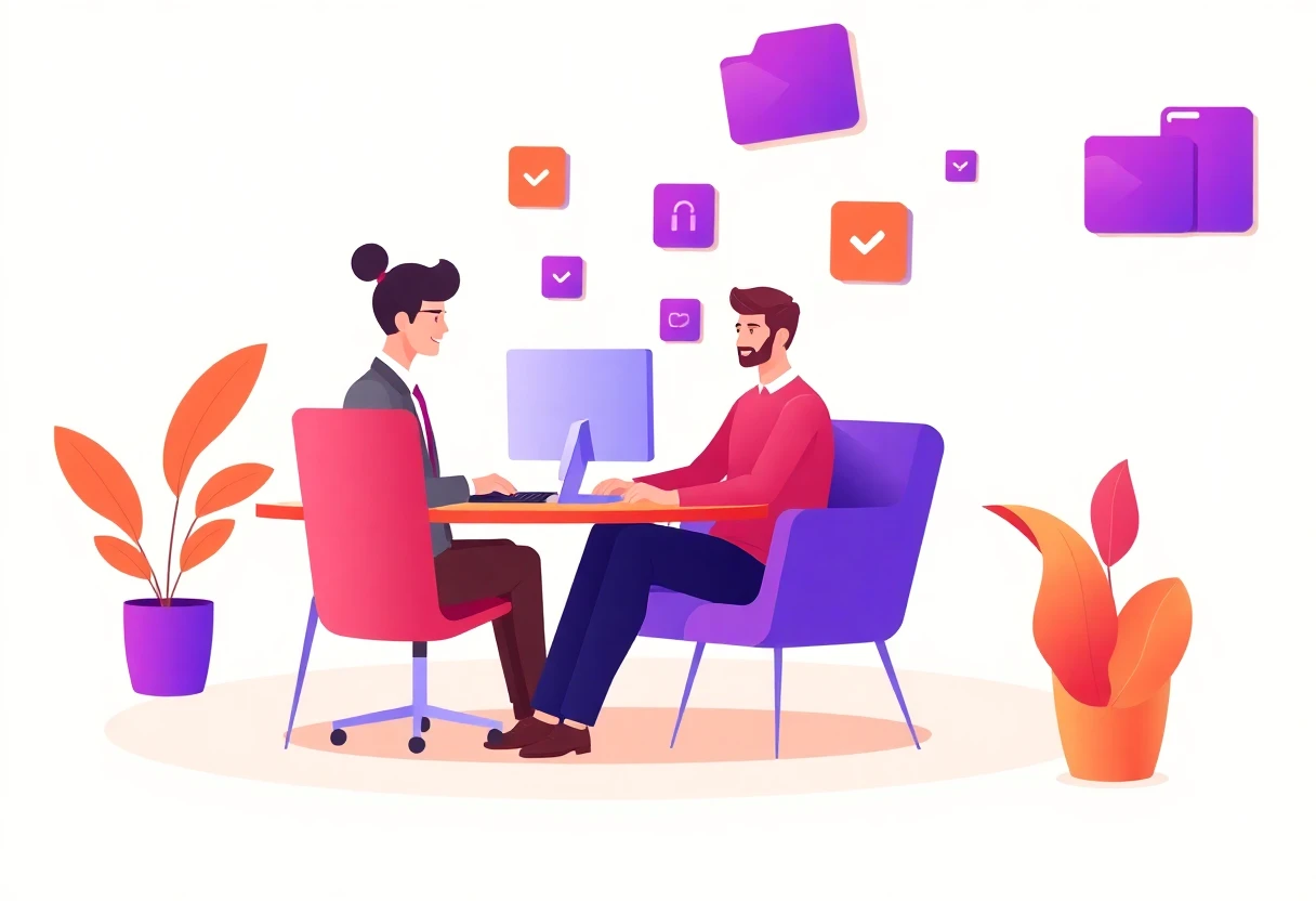 Trabalho remoto em espaço de coworking