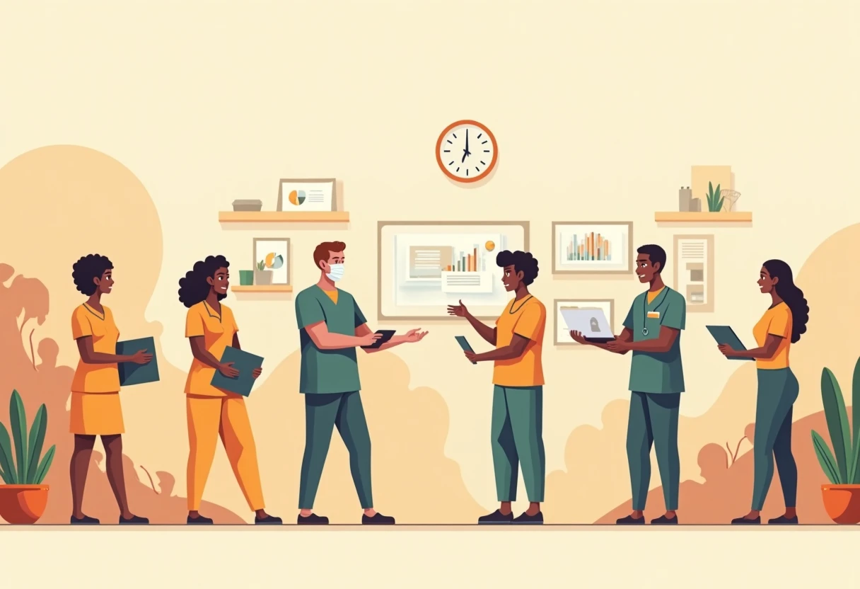 Equipe médica no hospital