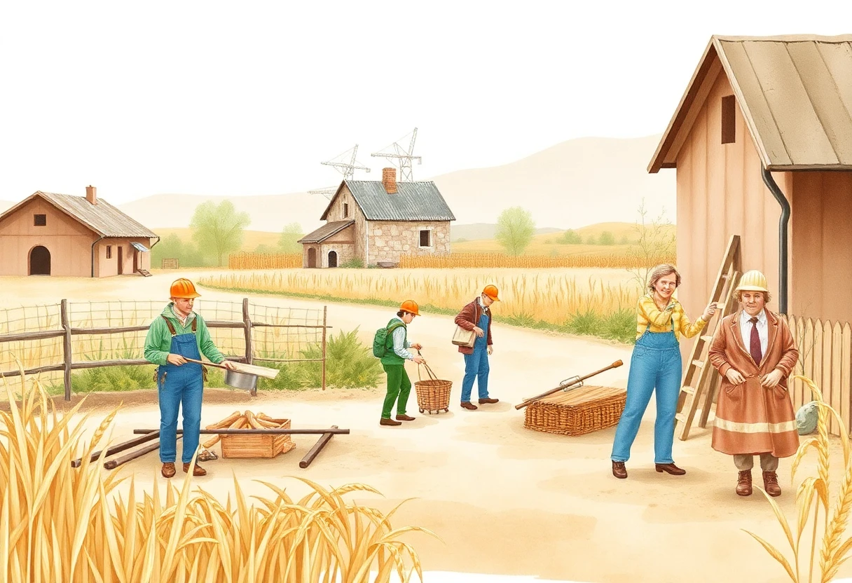 Travail collaboratif sur un chantier de construction