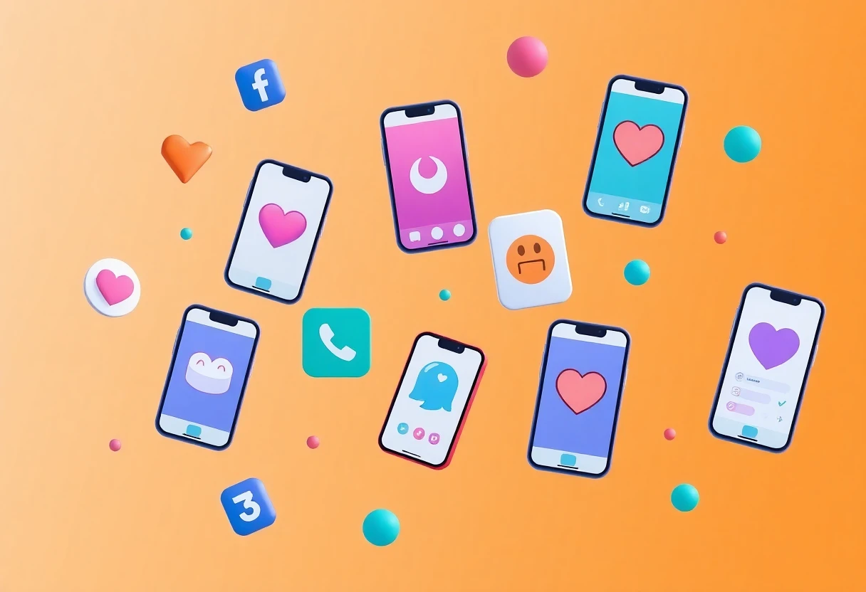 Opções de relacionamento em apps de namoro