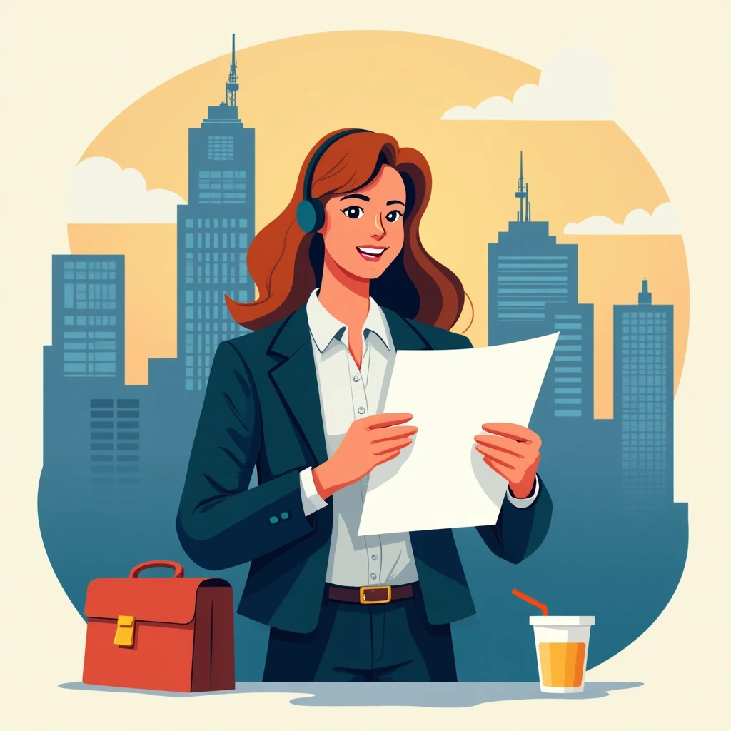 Professional reviewing job offers