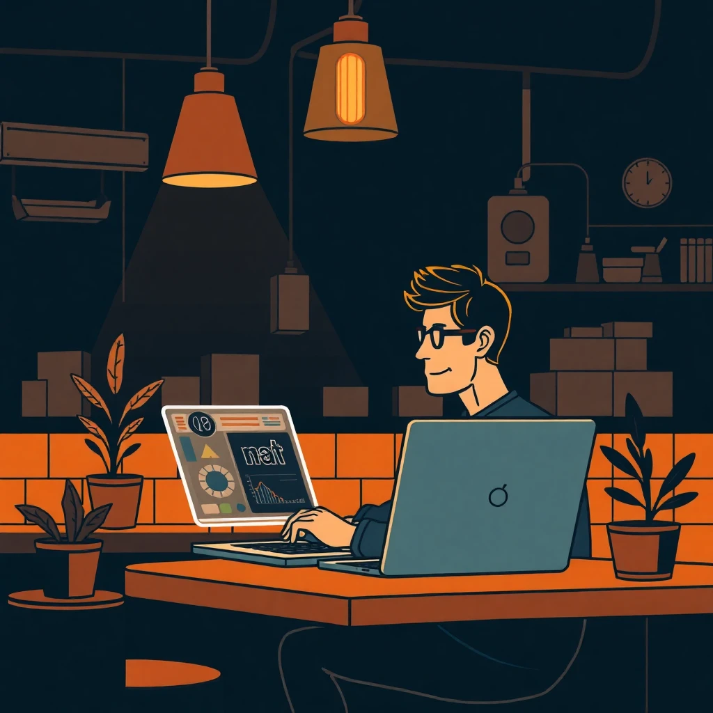 Freelancer analisando dados