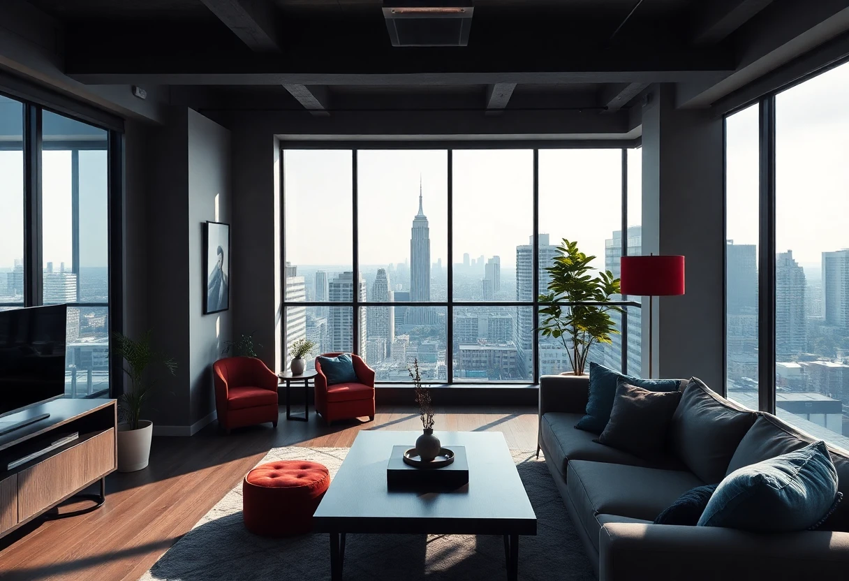 Modern urban loft apartment