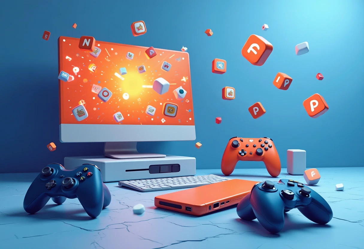 Mobile game app icons