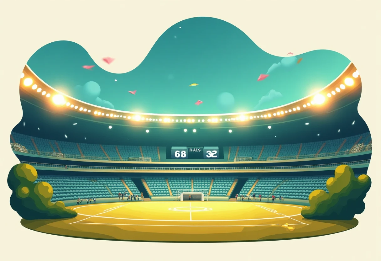 Ilustrasi stadion sepak bola
